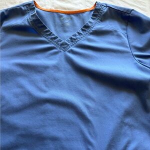 Blue Scrub Top.